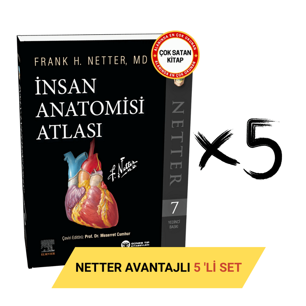 Netter İnsan Anatomisi Atlası Avantajlı 5'li SET