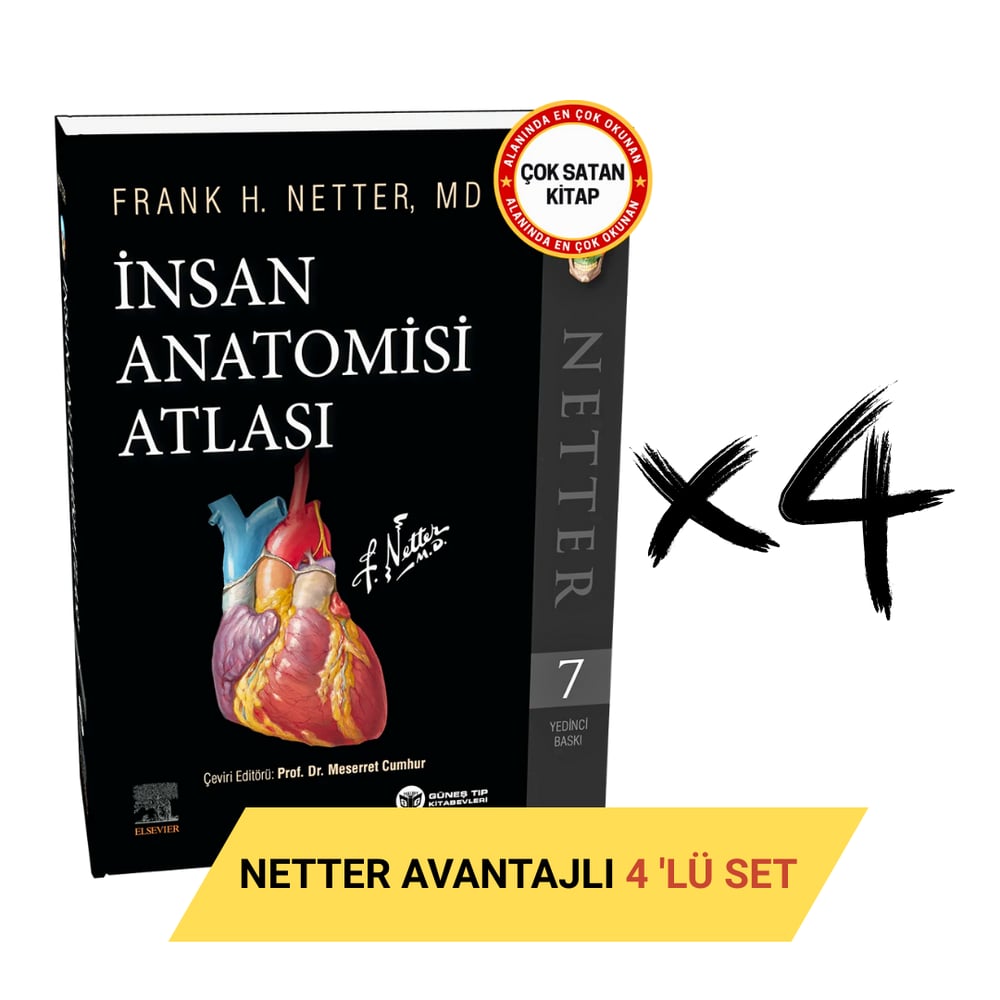 Netter İnsan Anatomisi Atlası Avantajlı 4'lü SET