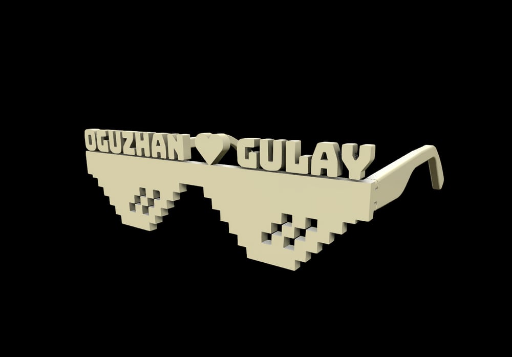 Kişiye Özel Eğlenceli Gözlük
