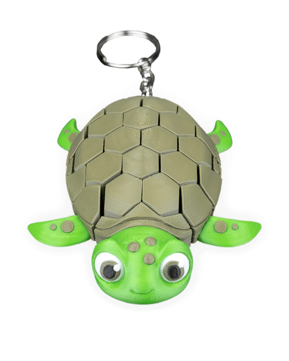 Tatlı Kaplumbağa Figürü Anahtarlık (3D Baskı)