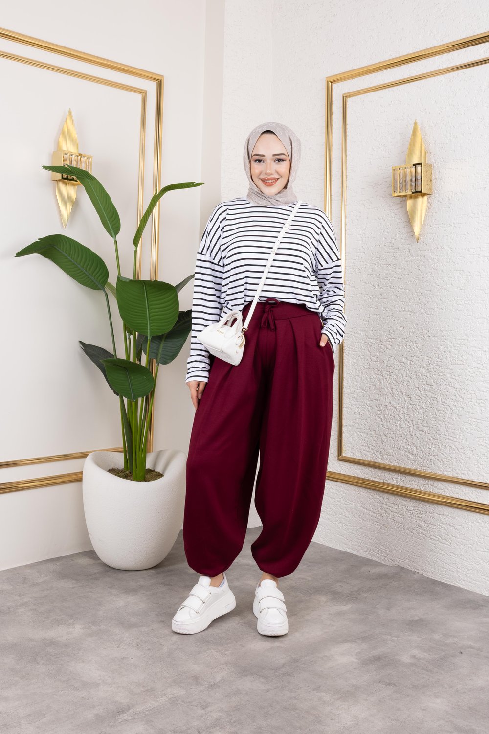Basic Çizgili Sweat