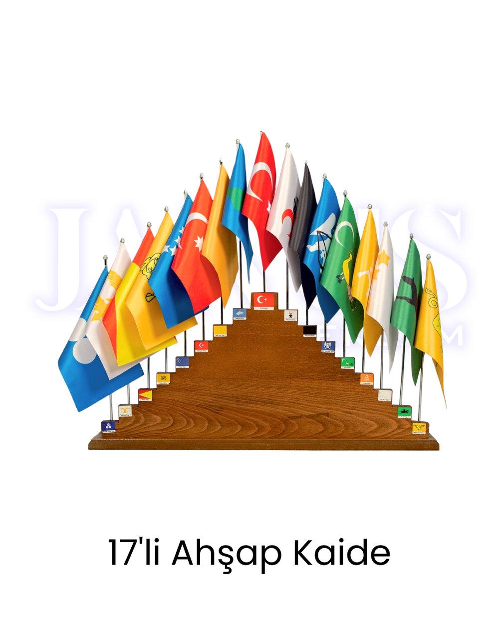 17'li Türk Ahşap Kaide