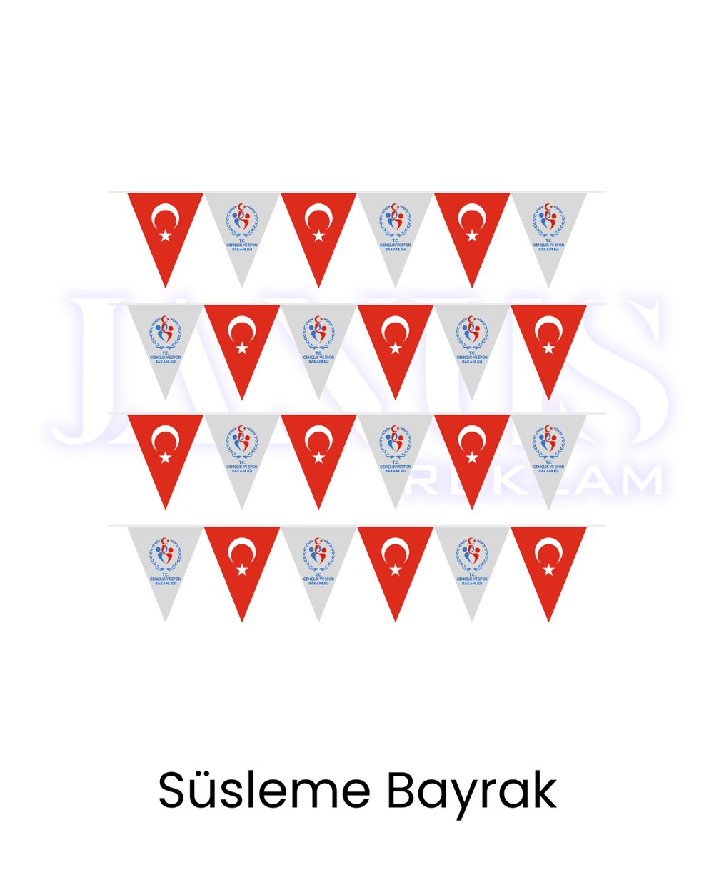 Süsleme Bayrak Üçgen