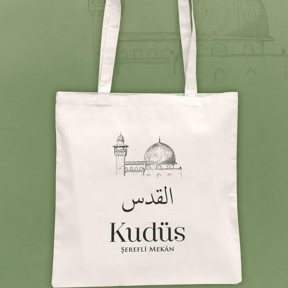 Kudüs Temalı Bez Çanta