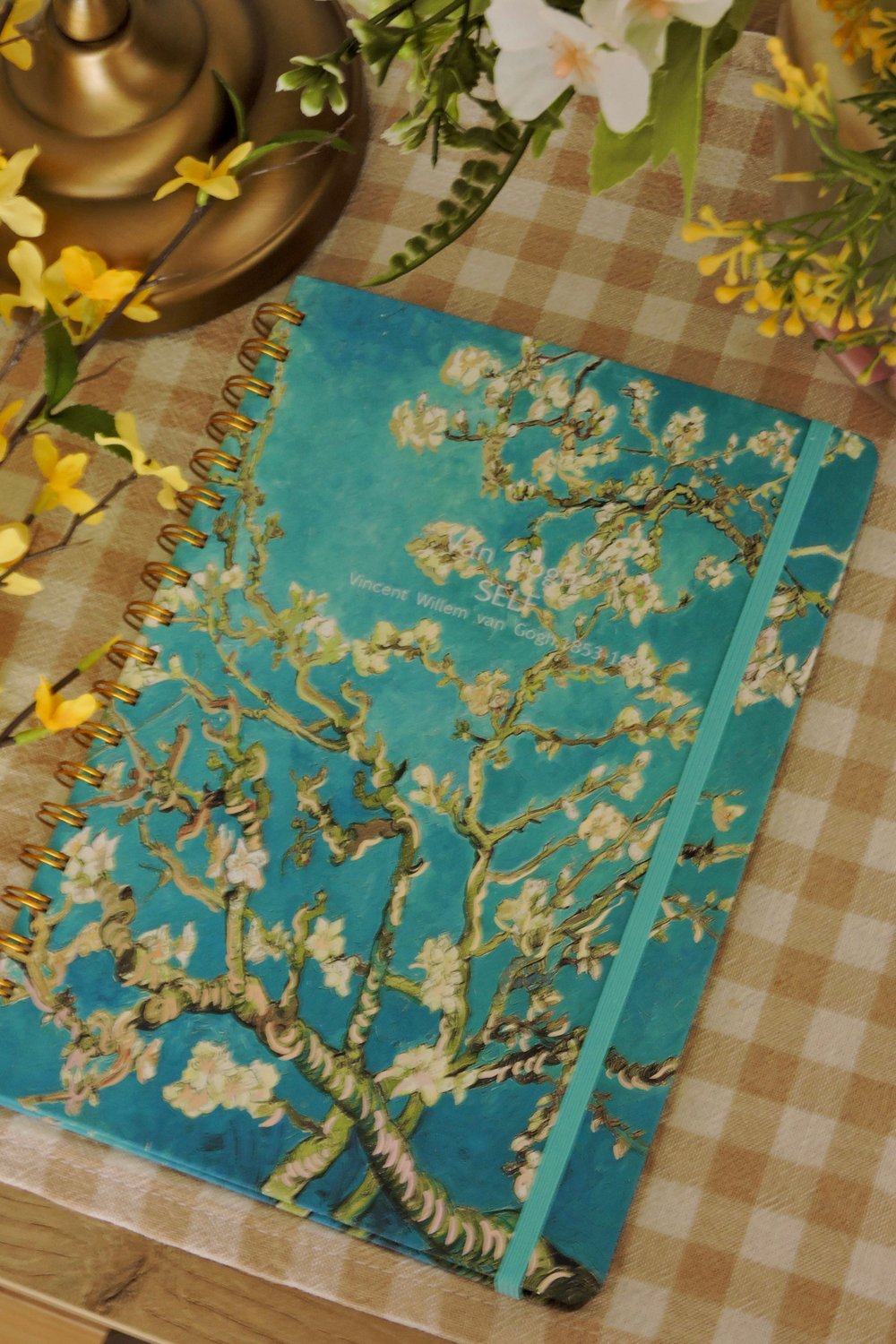 Nova Crafts A4 Almond Blossom Spiralli  Defter  Çiçek Açan Badem Ağacı Van Gogh