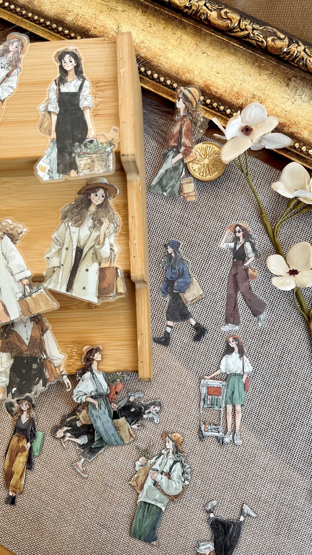 Nova Crafts Alışveriş Yapan Kadınlar Sticker Seti 20 parça