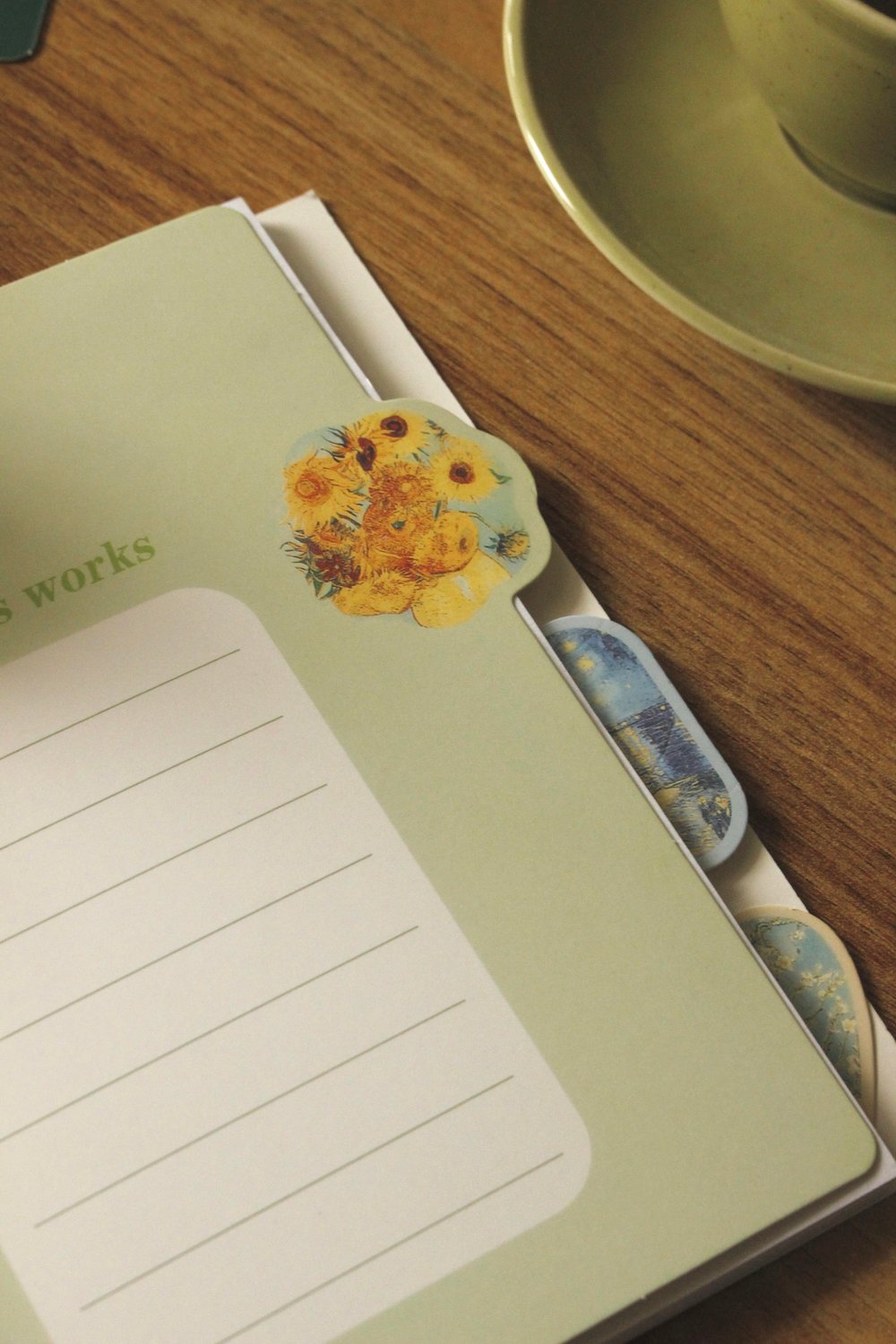 Nova Crafts Badem Ağacı Hologramlı Çizgili Van Gogh Defter