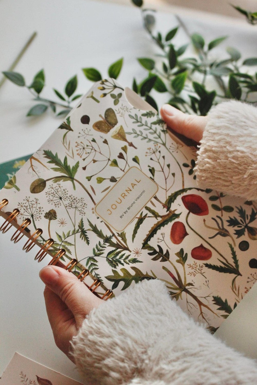 Nova Crafts Botanik Temalı Spiralli Defter