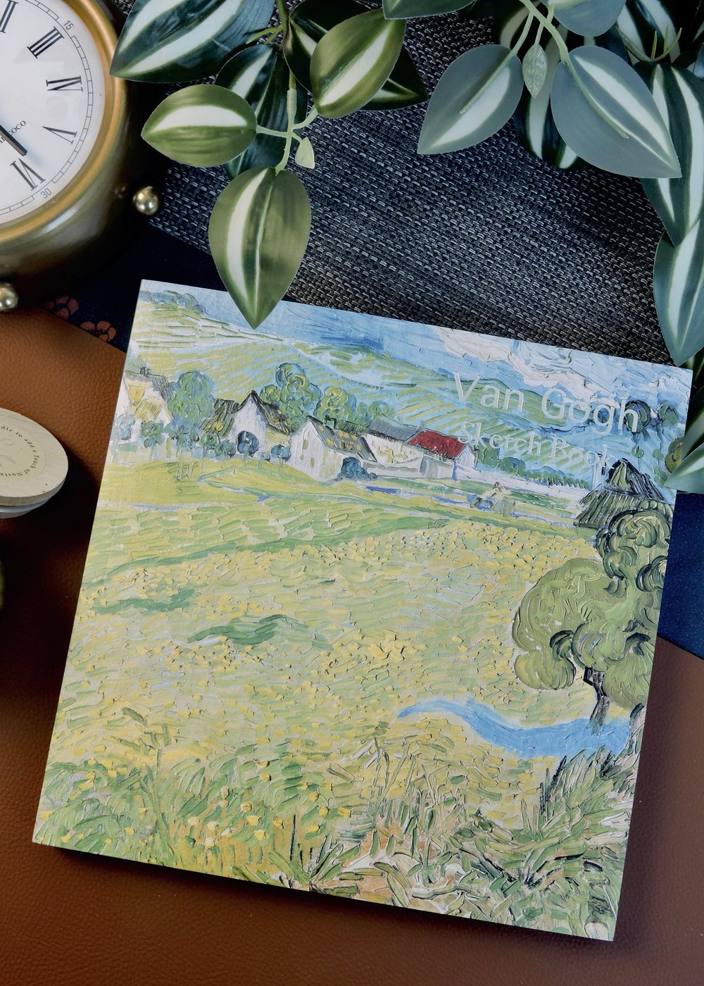 Nova Crafts Dokulu Gümüş Yaldızlı Eskiz Defteri Sanat Esintili