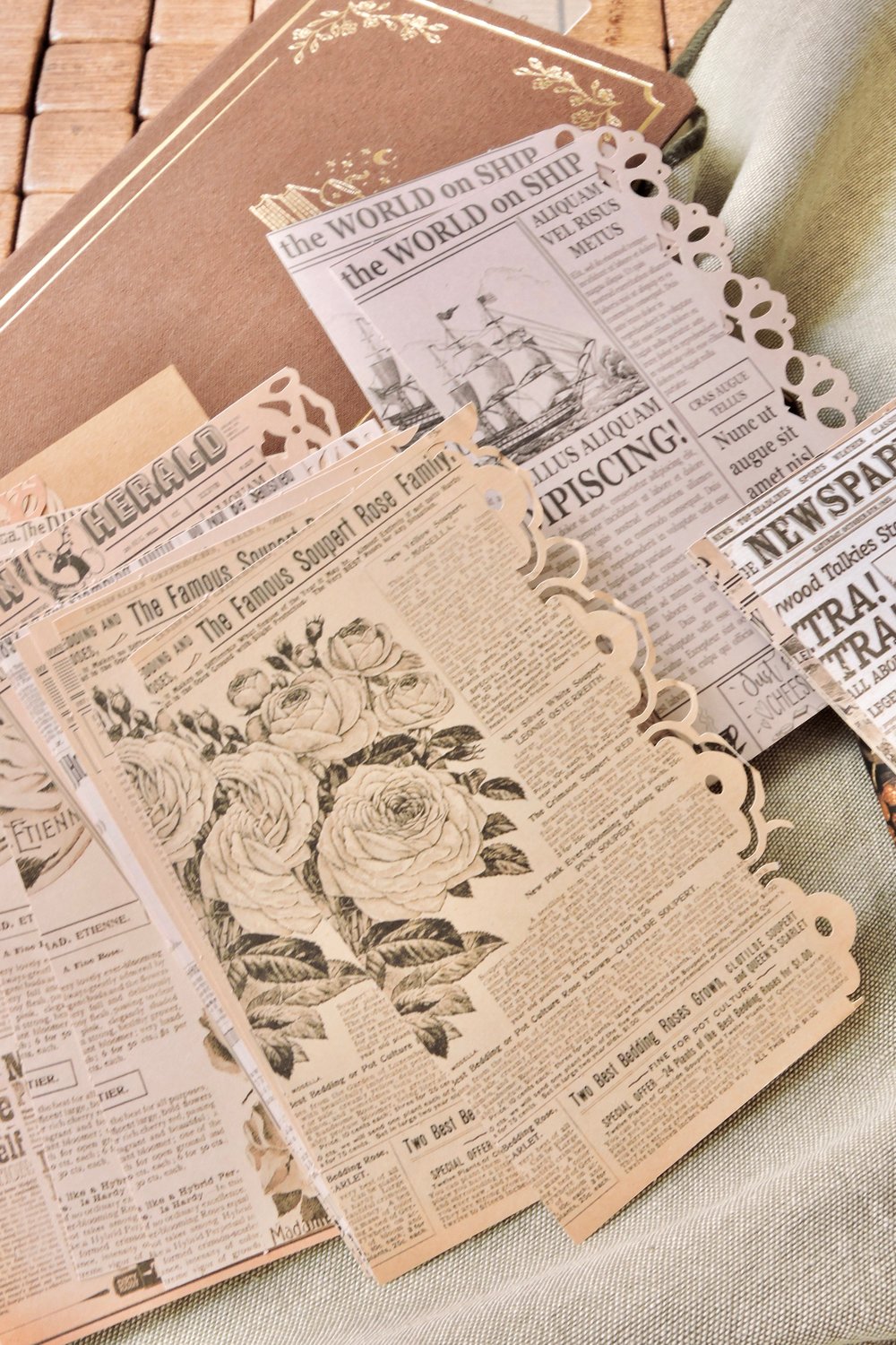Nova Crafts Eskitilmiş Görünümlü Kenarı Motifli Sayfalar 20 Sayfa ( Temalar benzer olduğu için rastgele gönderilir)