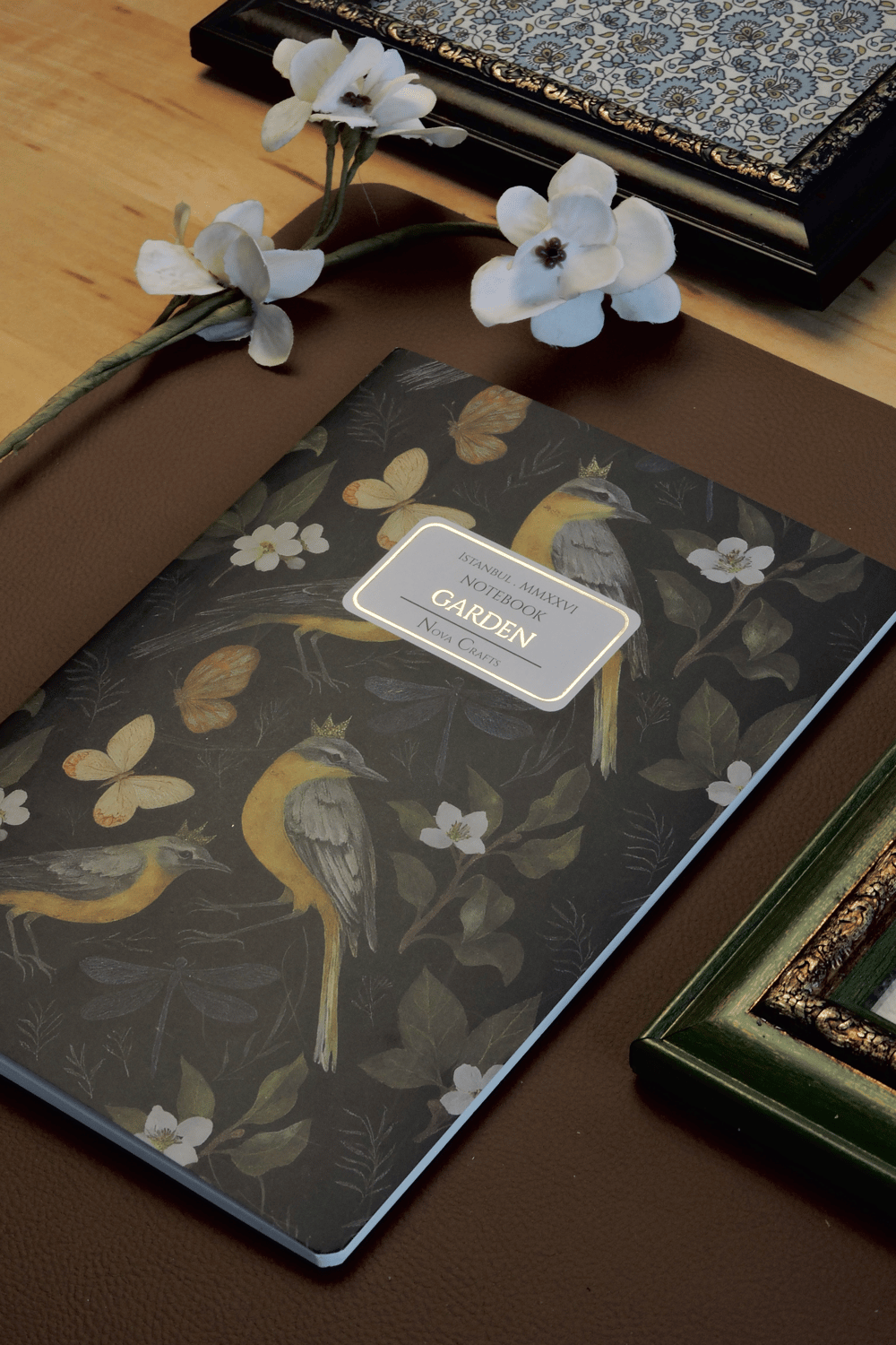 Nova Crafts Garden Siyah Noktalı Defter