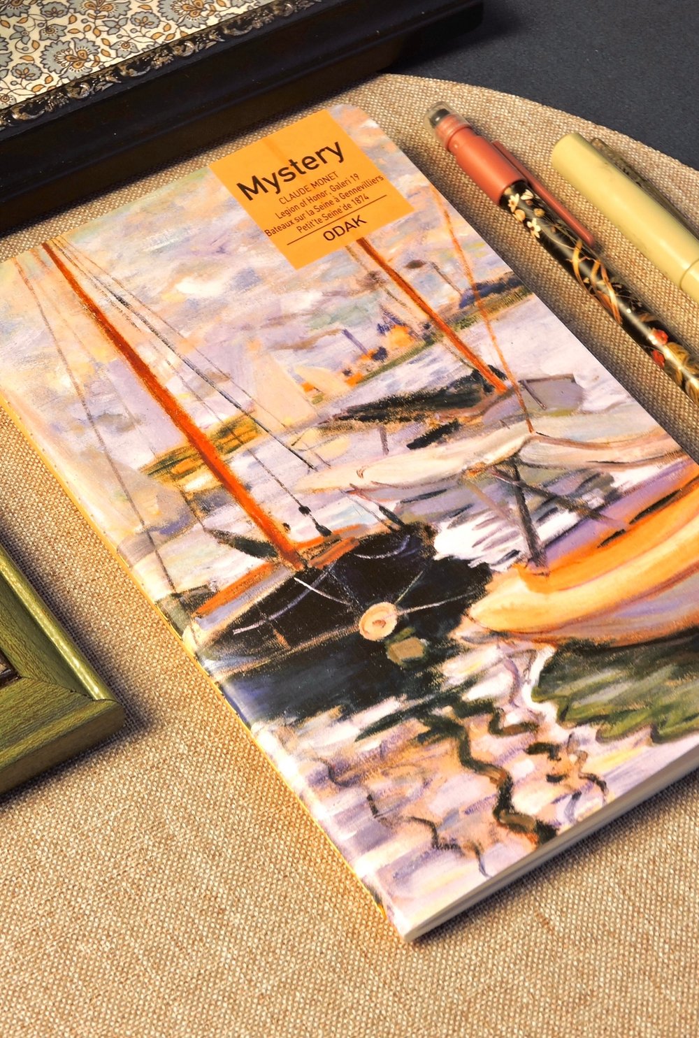 Nova Crafts Orta Boy Monet Seine Nehri Temalı Çizgisiz Defter