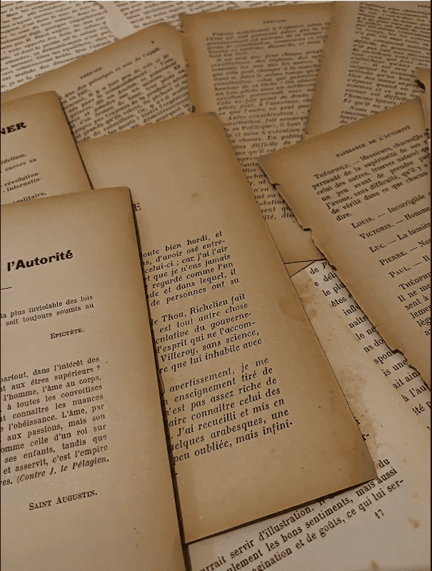 Orjinal Antika Kitap Sayfaları