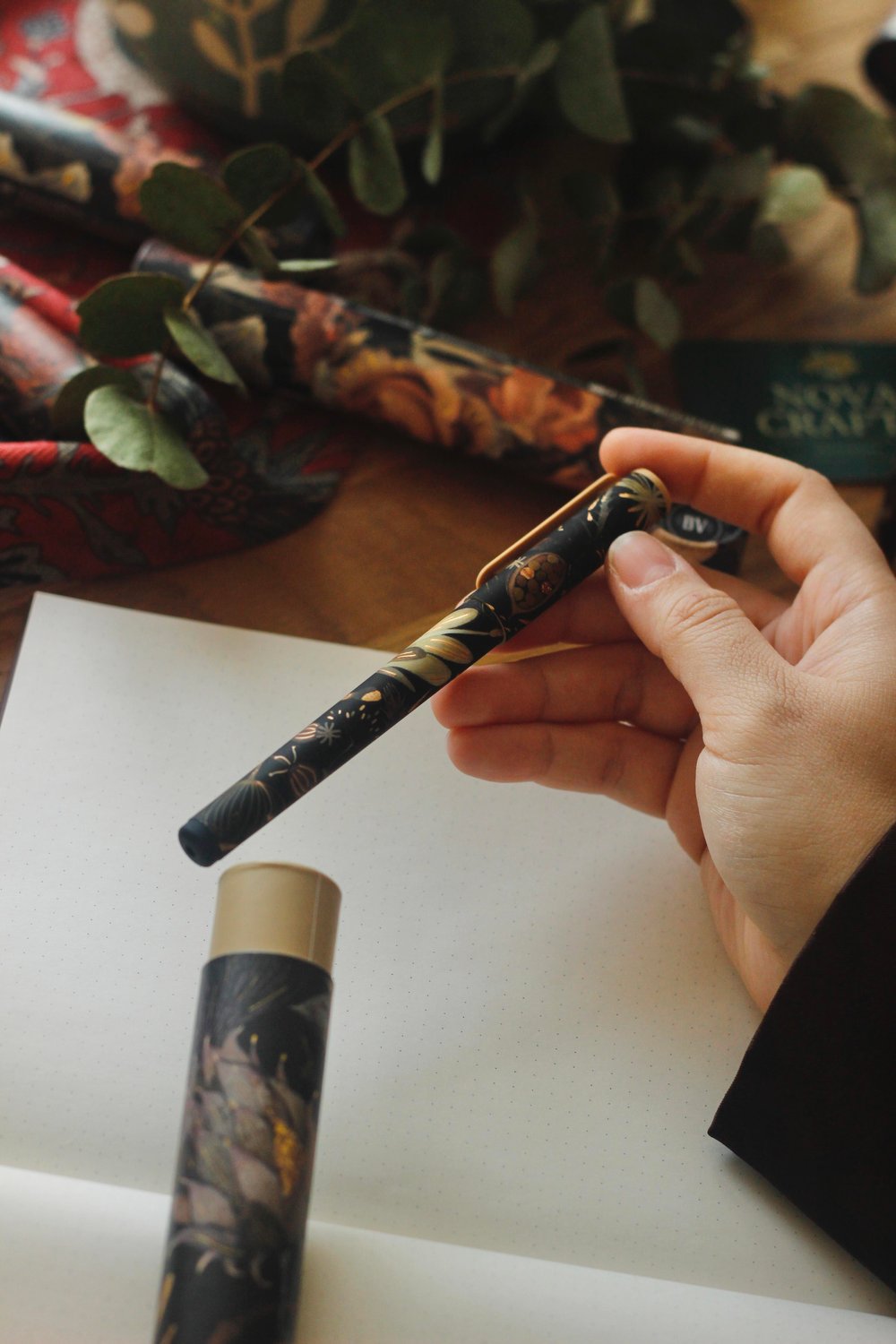 Rose Black Gold Temalı Tükenmez Kalem