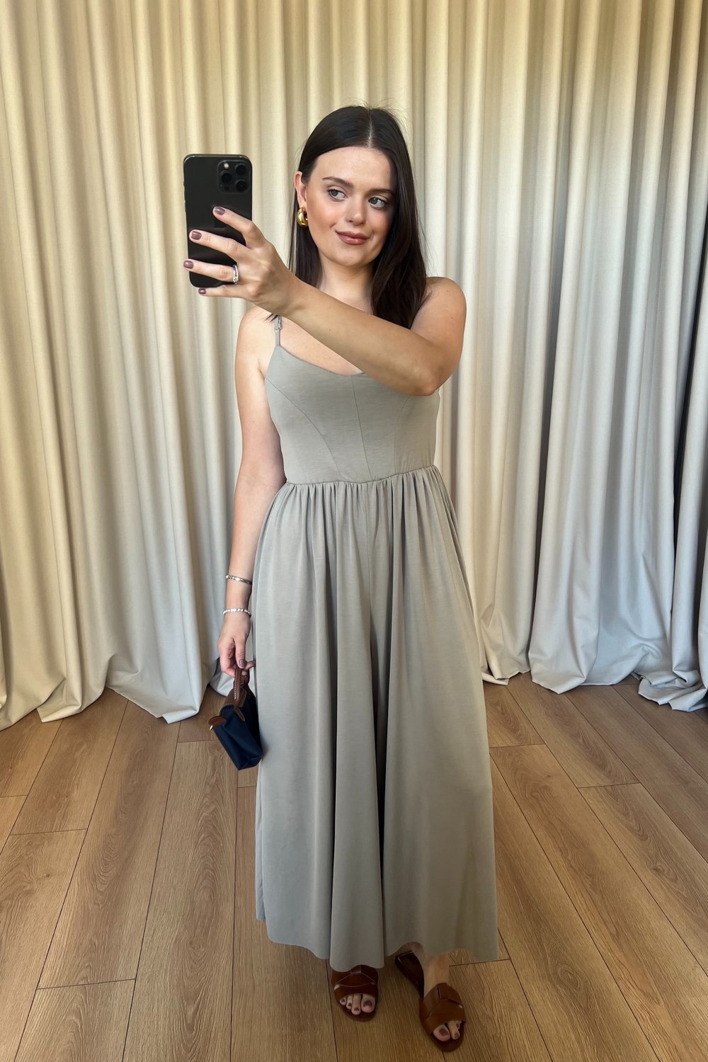 Noa Vizon İp Askılı Modal Tulum