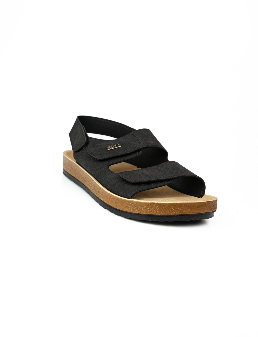 Muya 36301 Katad Siyah Erkek Sandalet 