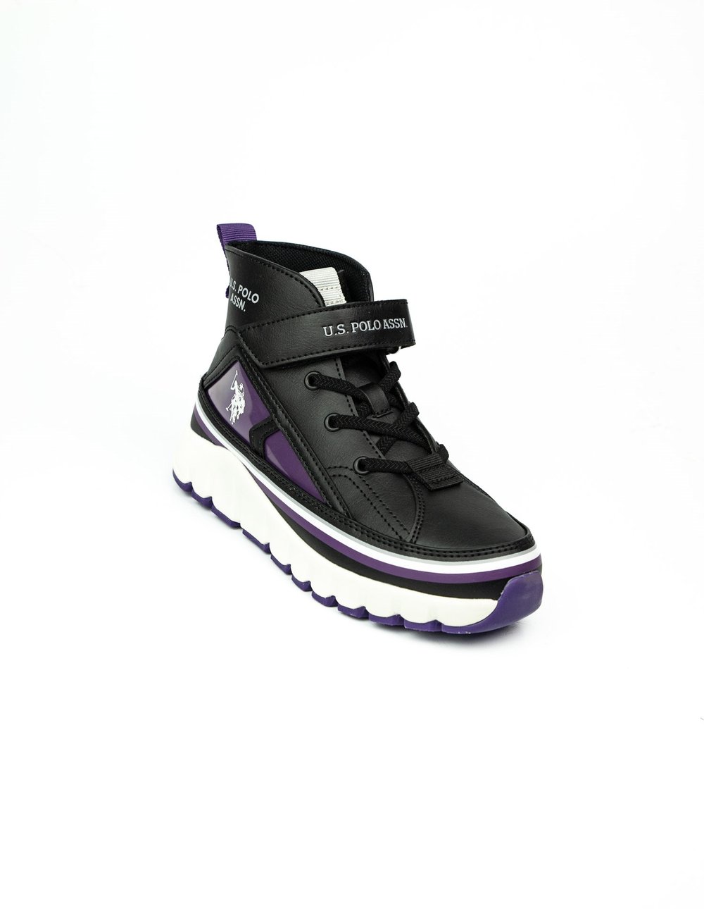 U.S. Polo Assn. KELTES JR 5PR Siyah Kız Çocuk High Sneaker