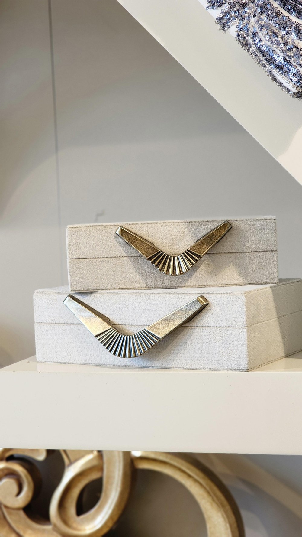 Kadife Krem 2'li Kutu 