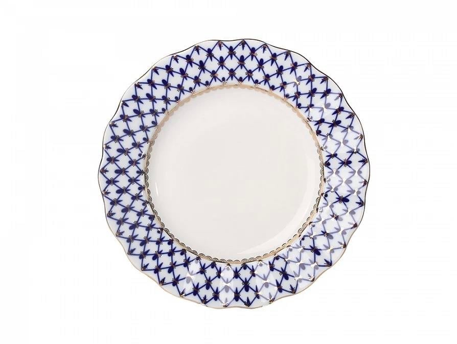 Pasta tabağı 18 cm dalga kenar Lale Cobalt File