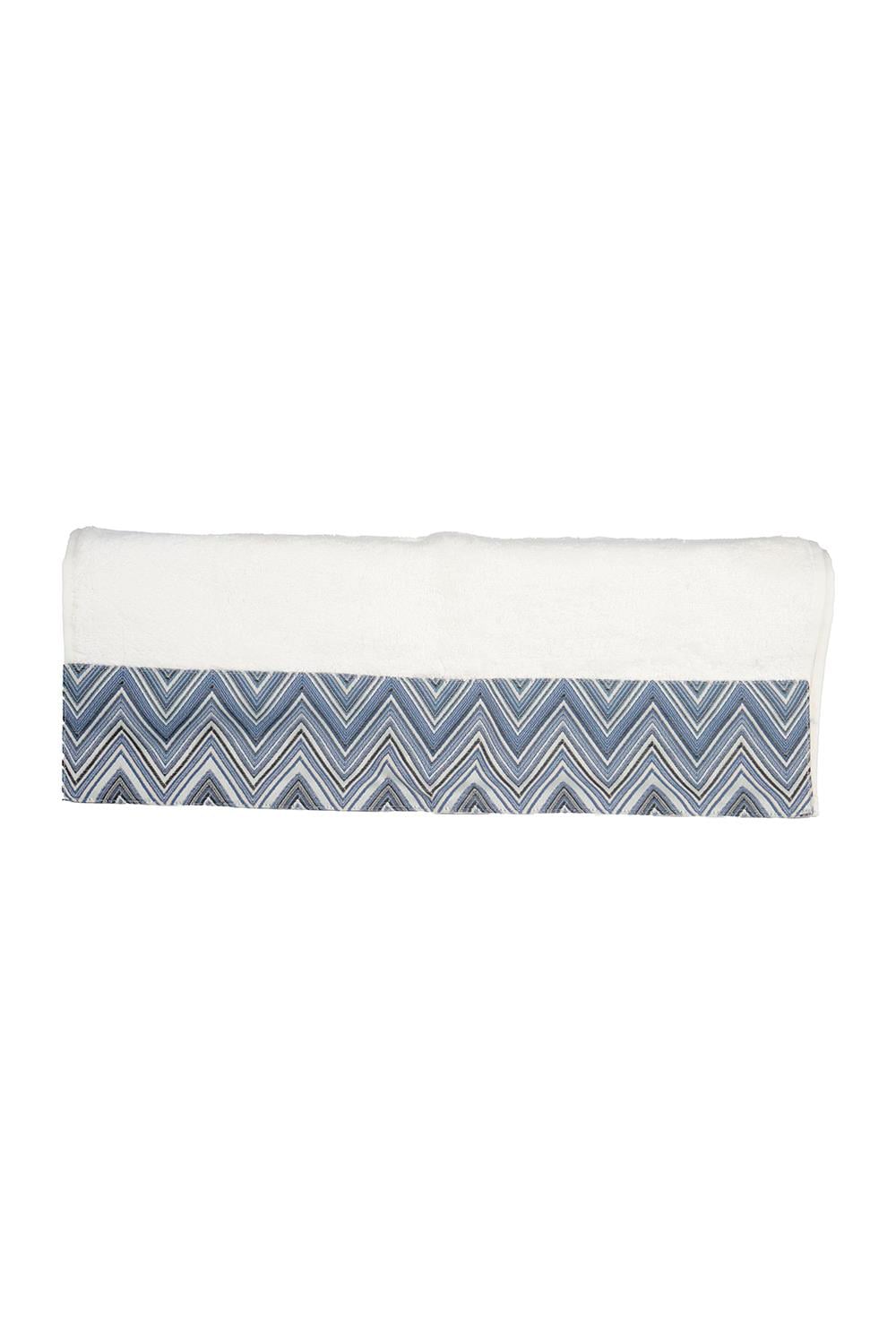 Zigzag Mavi  50x90 Yüz Havlusu 