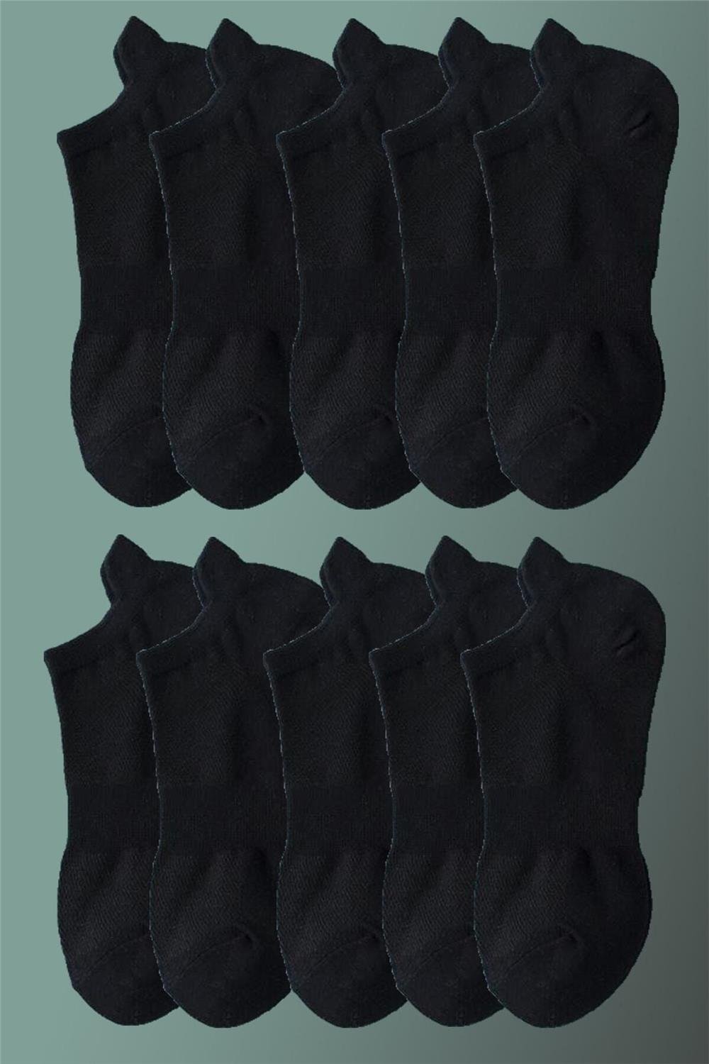 Unisex Spor Patik Renkli 10lu