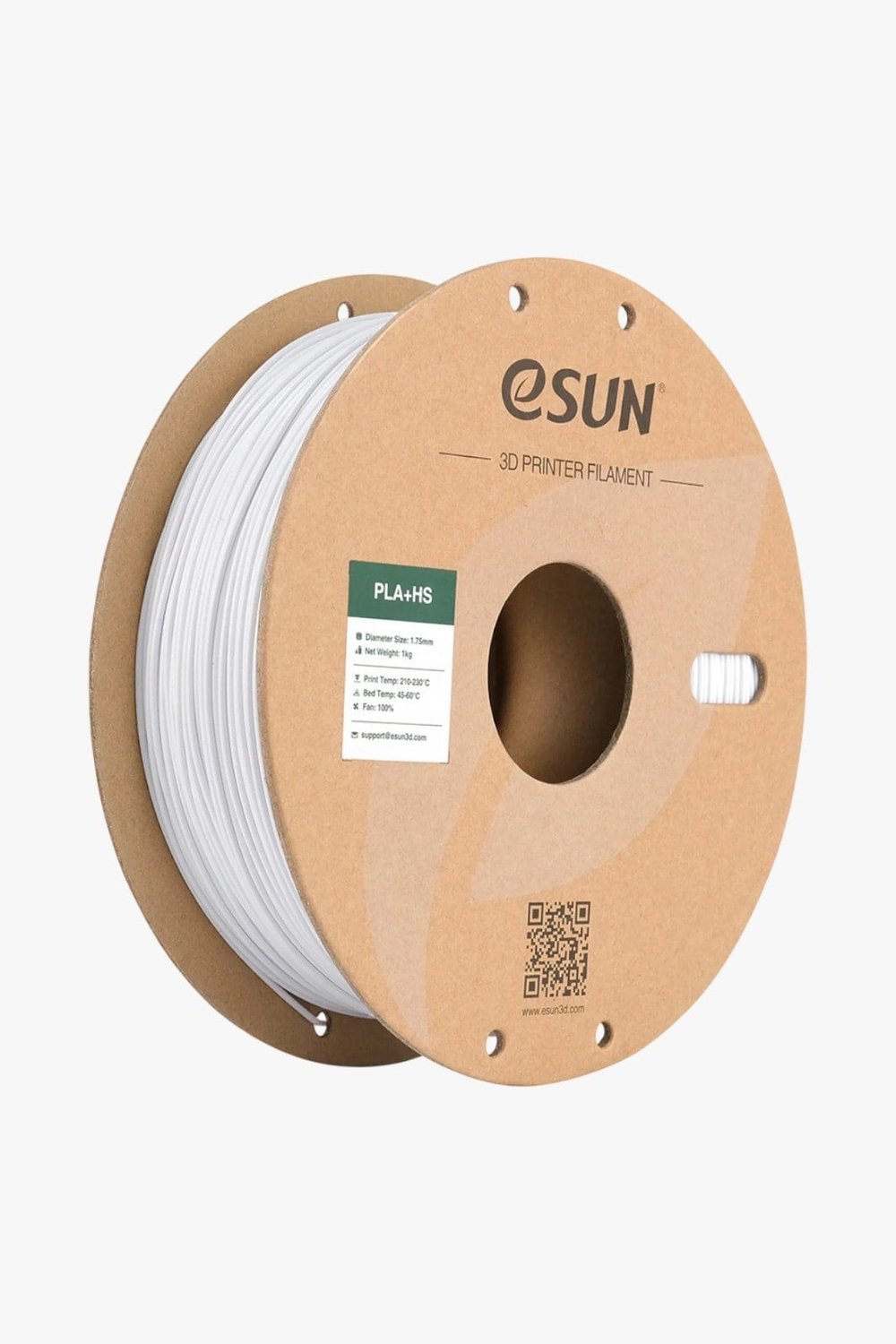 eSUN PLA+HS Cold White Filament 1.75mm 1kg