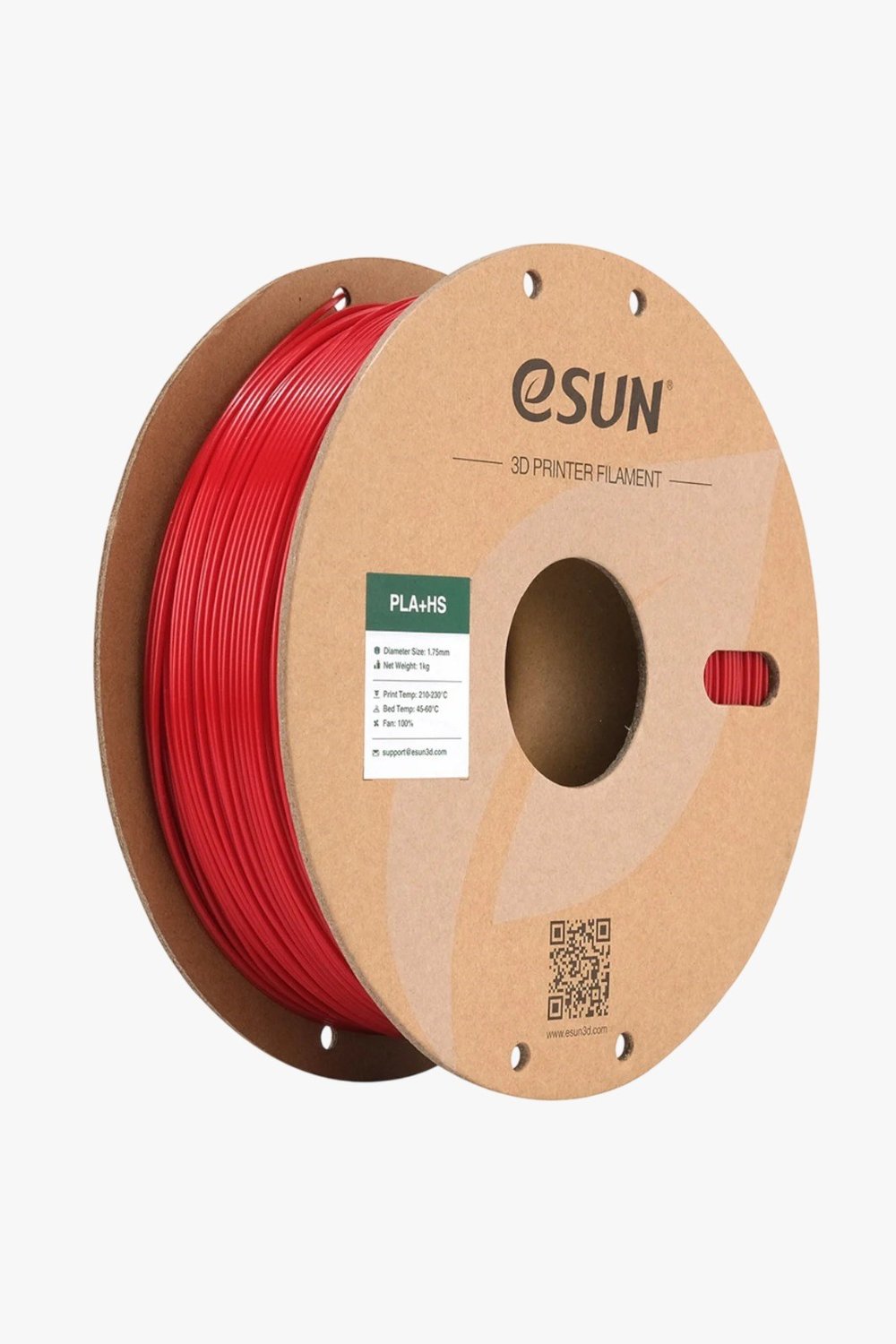 eSUN PLA+HS Fire Engine Red Filament 1.75mm 1kg