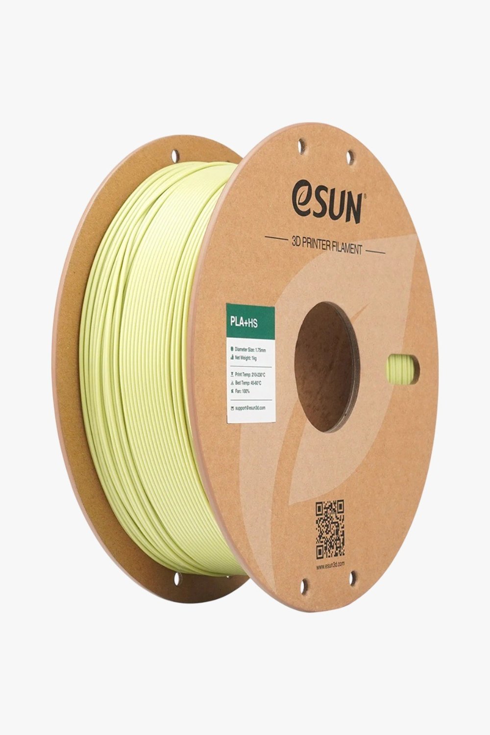eSUN PLA+HS Mustard Green Filament 1.75mm 1kg