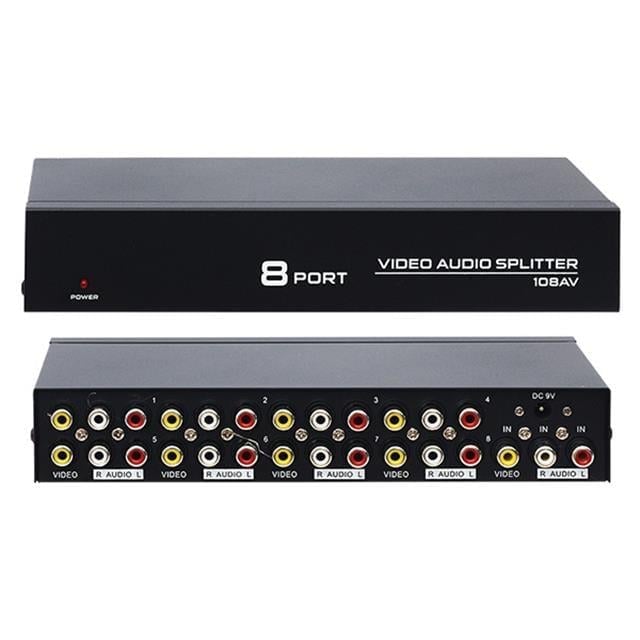 Powermaster 8 Port Video Audio Splitter