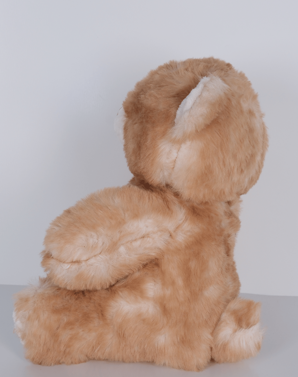 23 cm Yavru Ayıcık Şekilli Peluş Oyuncak Kahverengi Beyaz