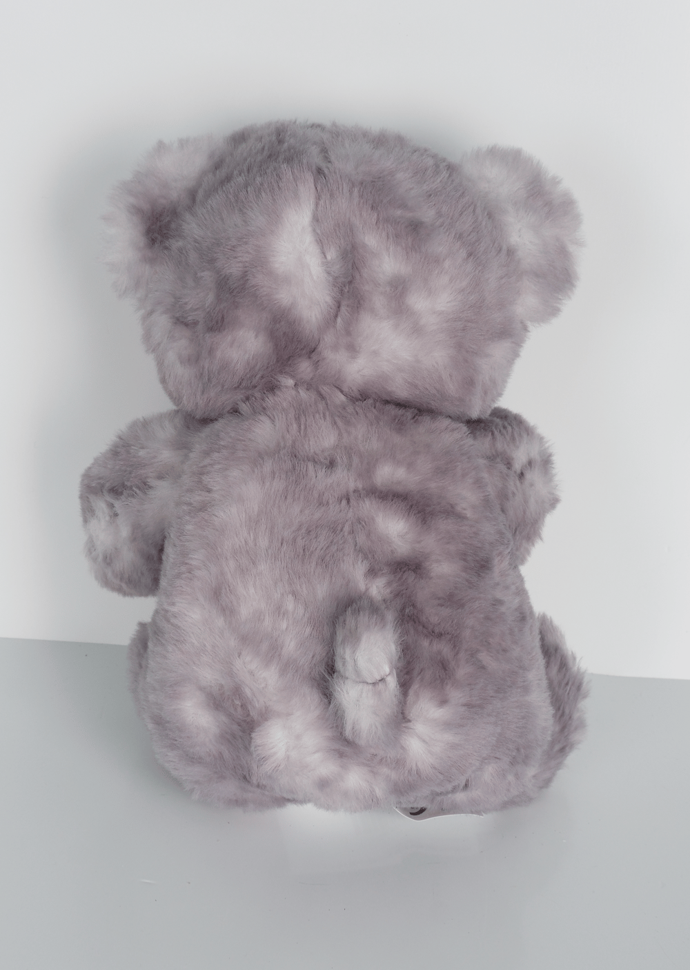 23 cm Yavru Ayıcık Şekilli Peluş Oyuncak Gri Beyaz
