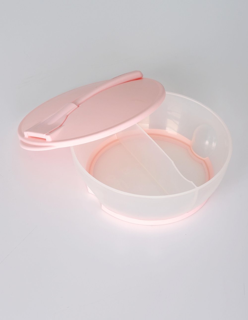 371659 Kaşıklı Mama Tabağı Pembe