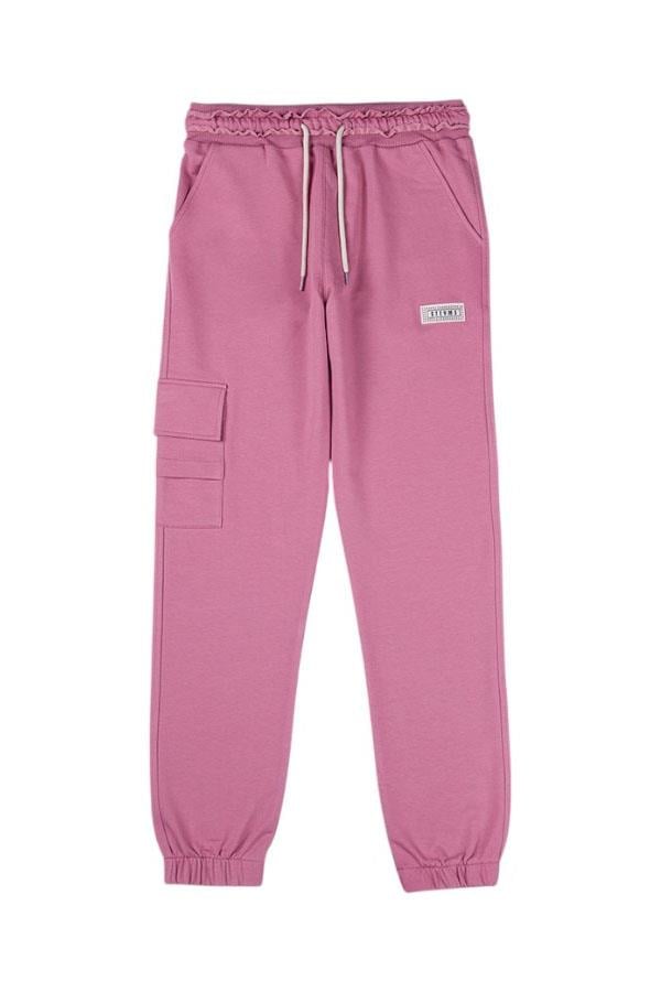 Cepli Jogger Eşofman Altı Pembe