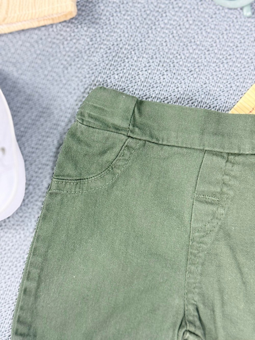 Pamela Kabartma Çizgili Gömlekli Yazlık Erkek 2li Takım Bej