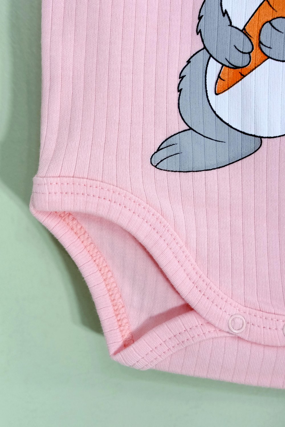 Unisex Tavşanlı Askılı Body Pembe