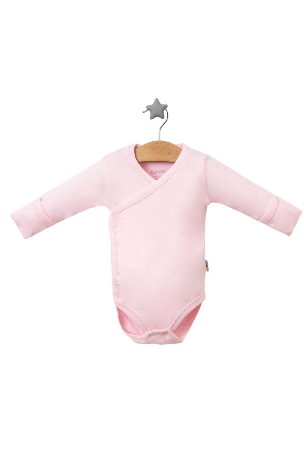 Uzun Kollu Kundak Body Pembe