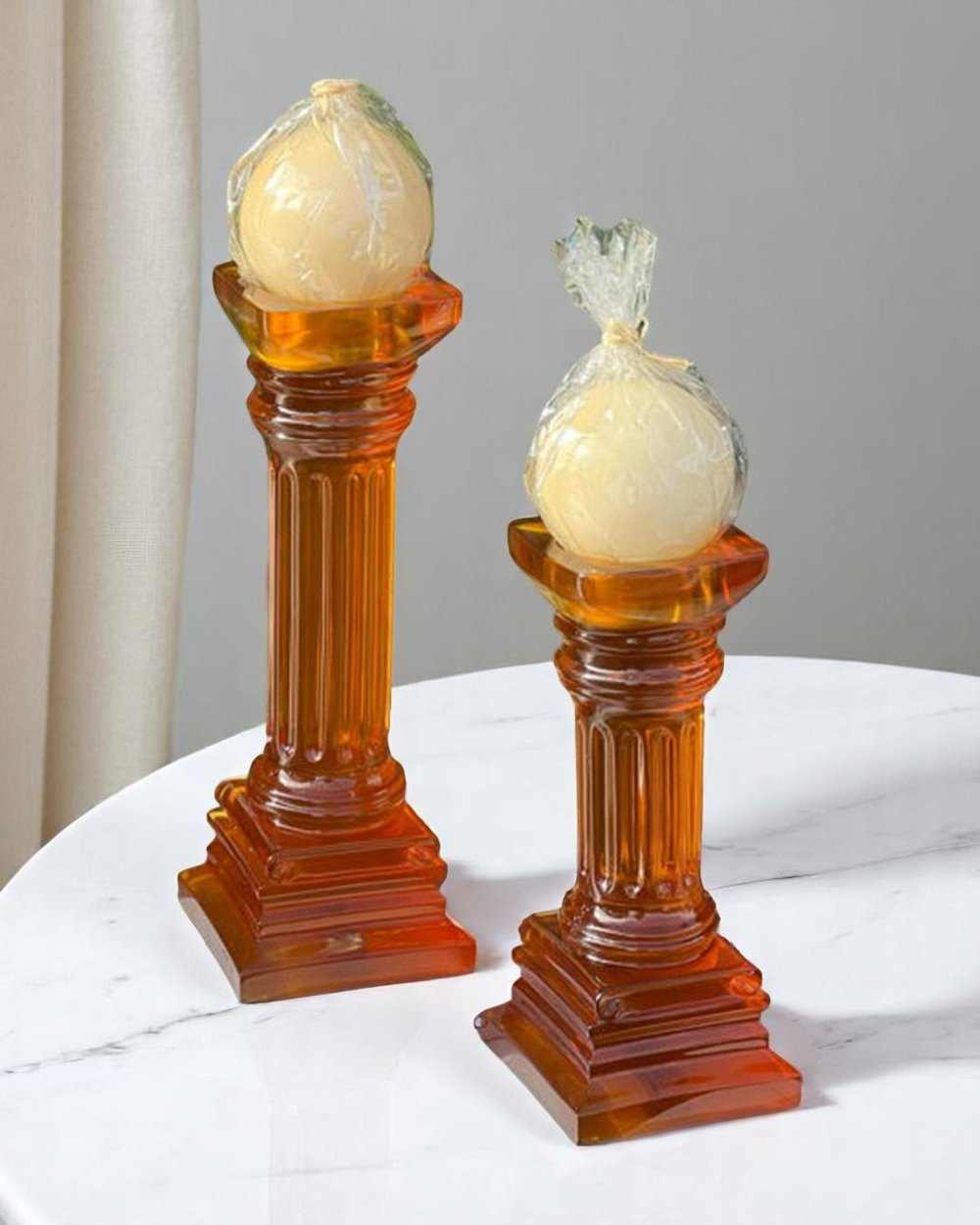 Reçine Sütun Mumluk Amber