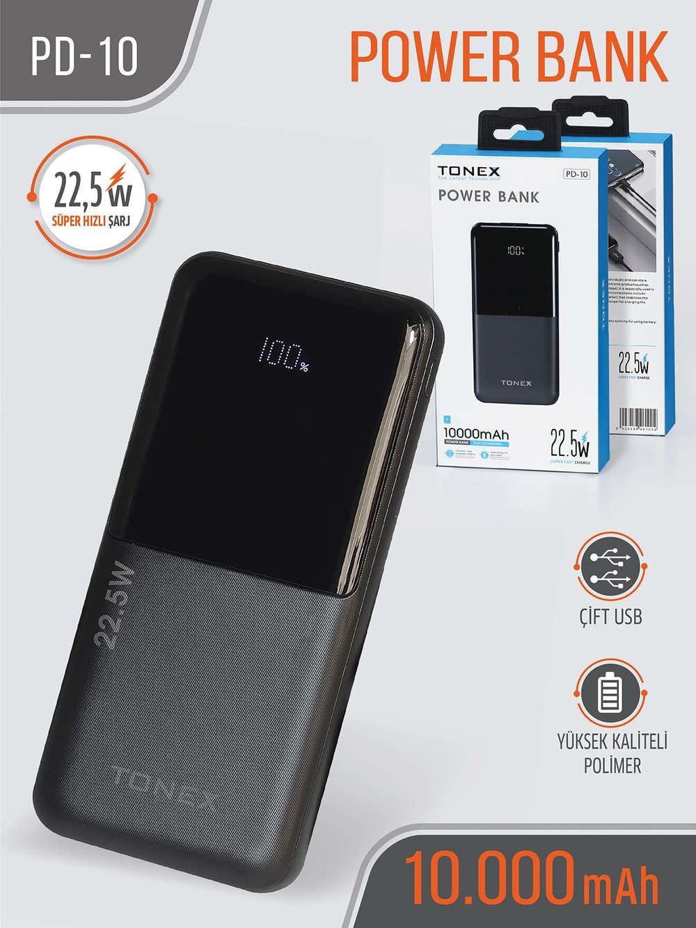 Tonex 10 B. 22.5W Powerbank