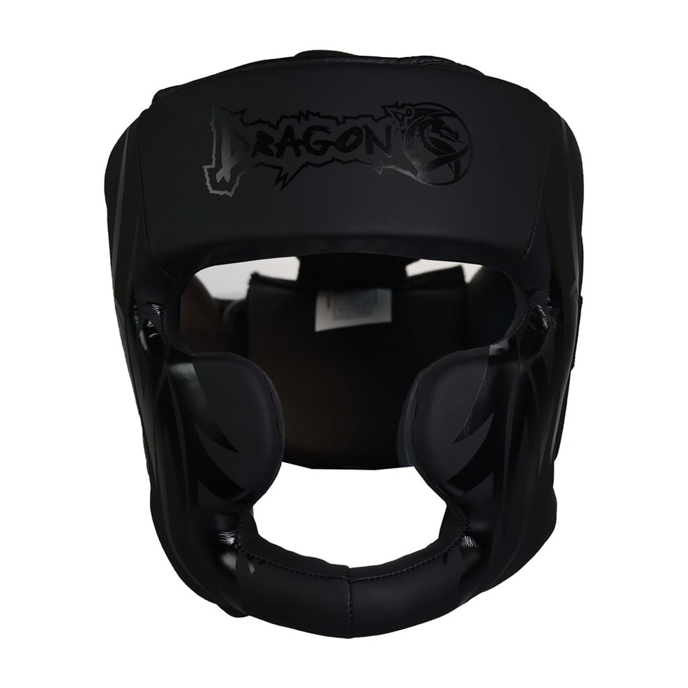 DragonDo 11749-P Black Mamba Yanakları Korumalı Kask