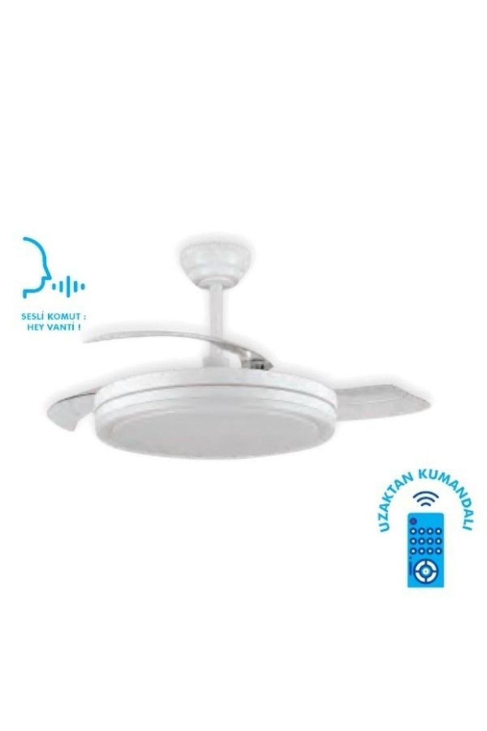 KCF307 30W 42” SMART LEDLİ MODERN VANTİLATÖR