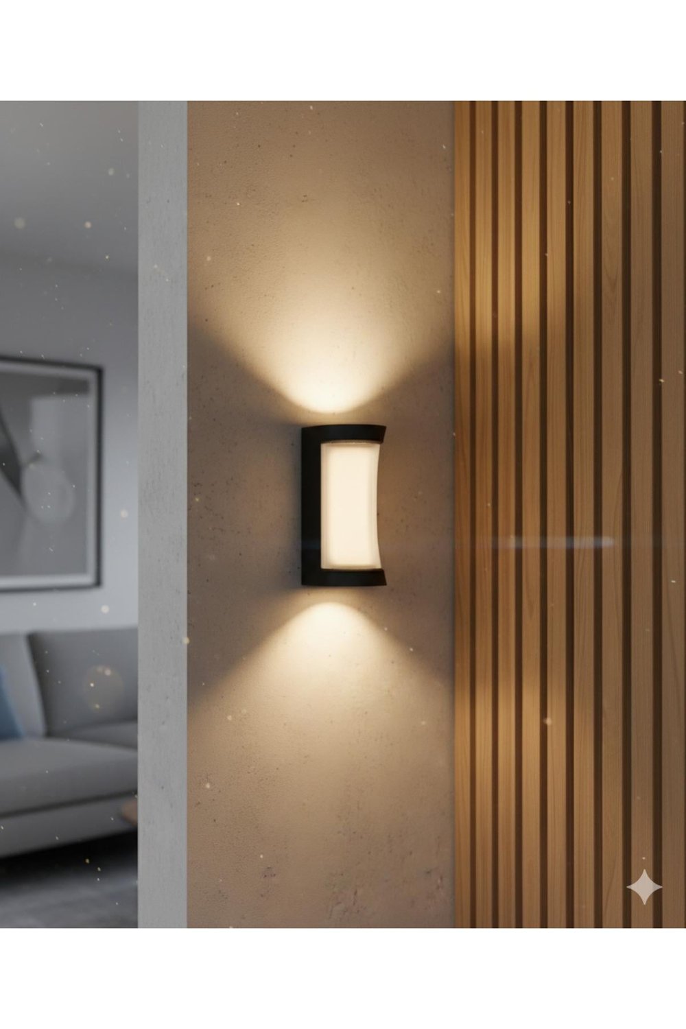 KDA738 Modern Dekoratif LED Aplik 10W Günışığı (Dayanıklı ABS Kasa)