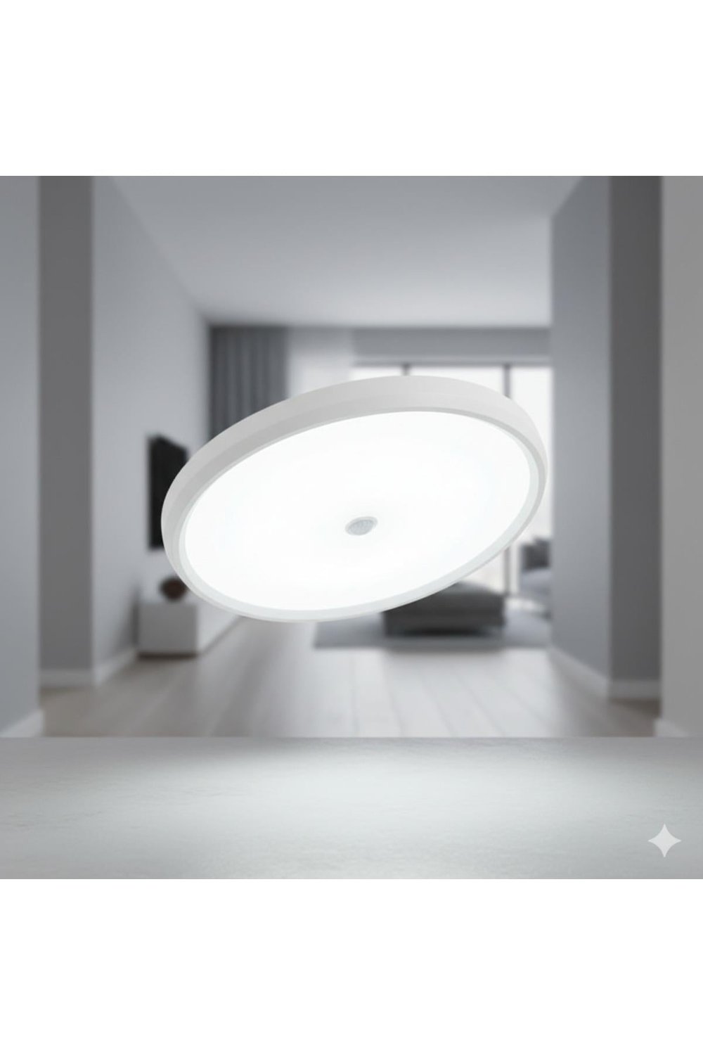 KSA190 Hareket Sensörlü LED Tavan Armatürü 12W (Sıva Üstü)