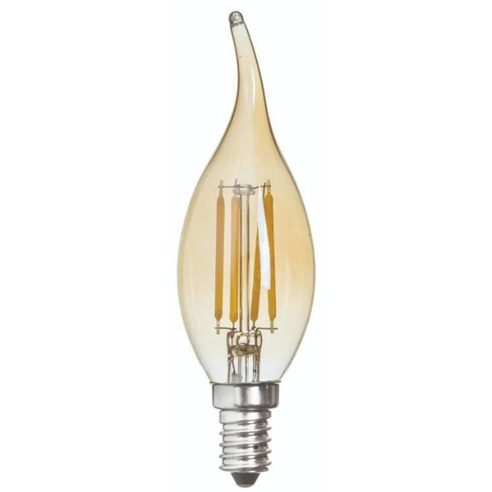 Rustik Flamanlı Kıvrımlı Buji Ampul 4W E14 Günışığı KES600 