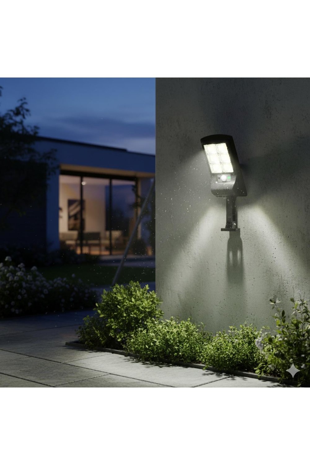 Solar Güneş Enerjili Led Bahçe Aydınlatması 120 Ledli 3 Modlu Hareket Sensörlü Su Geçirmez Lambası