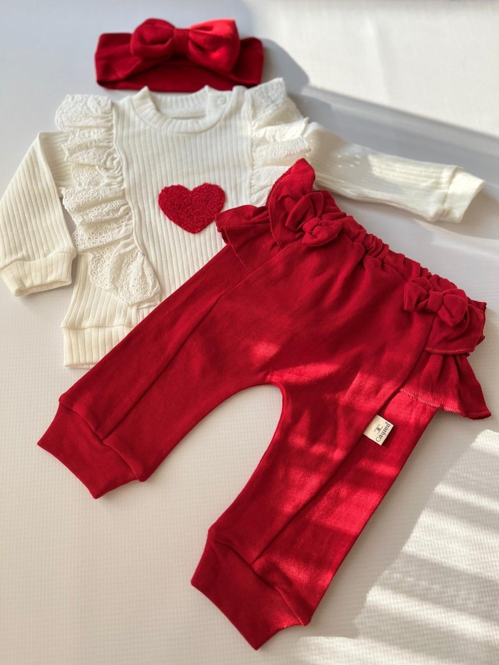 Fukukumbaby Lottie 3lü Takım Kırmızı