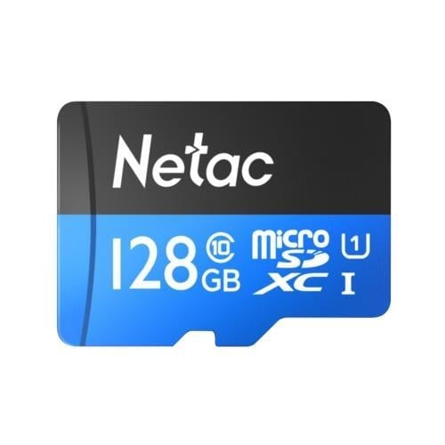 Netac P500 128GB MicroSDXC U1/C10 NT02P500STN-128G-R  U1/C10 up to 90MB/s, SD Adapter