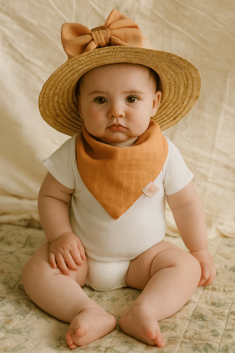 Bebek 3'lü Çıtçıtlı Fular Mama Önlüğü