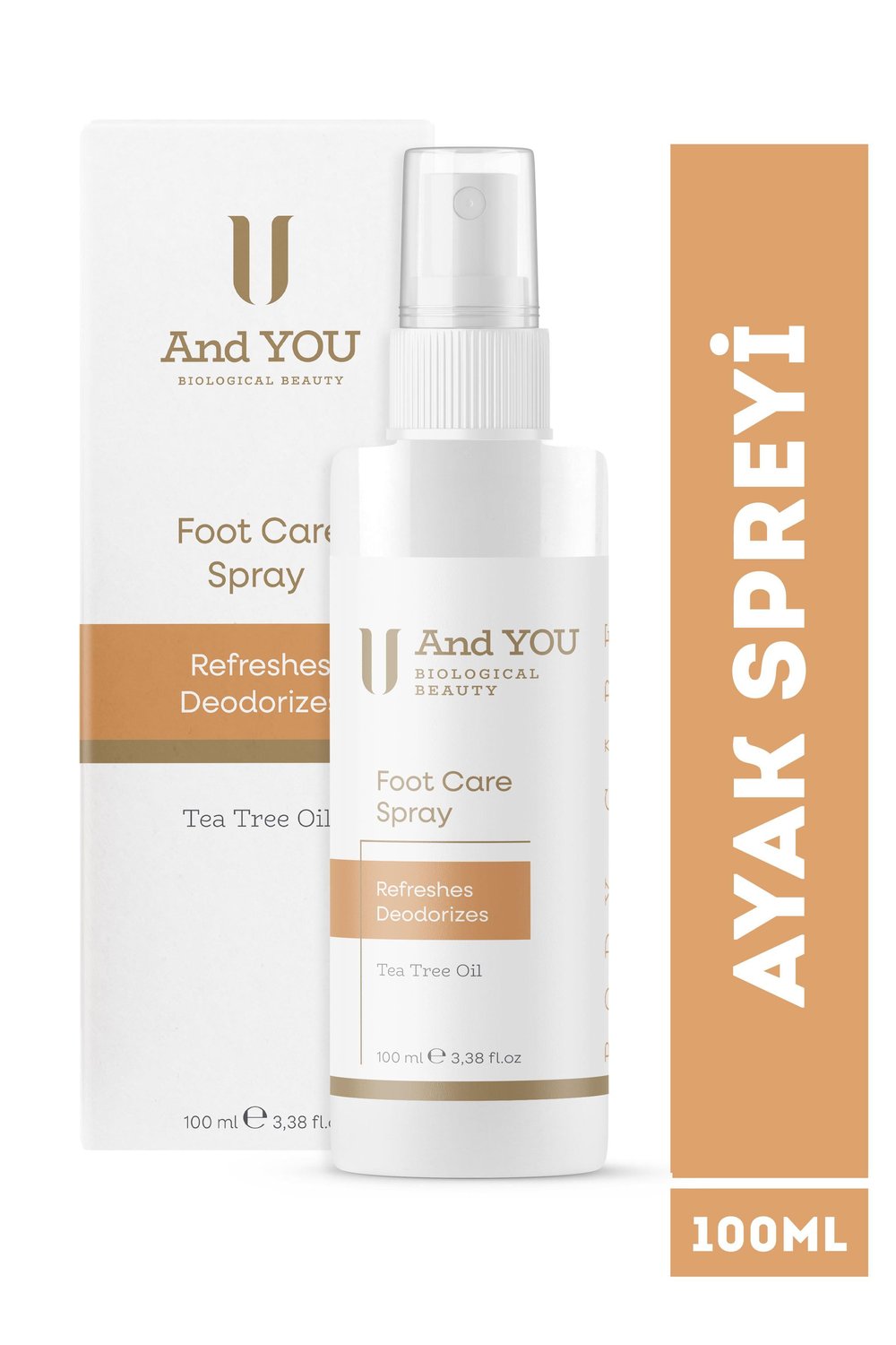 And You Ayak Spreyi 100 ml – Terleme ve Koku Karşıtı