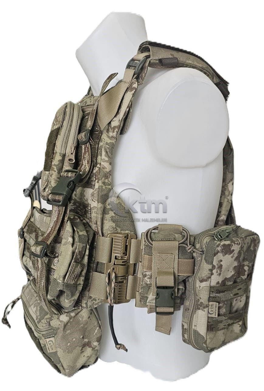 KUYAK-ATA® Makinalı Tüfek Hücum Yeleği, Model-2, Kara Kuvvetleri TSK Kamuflaj