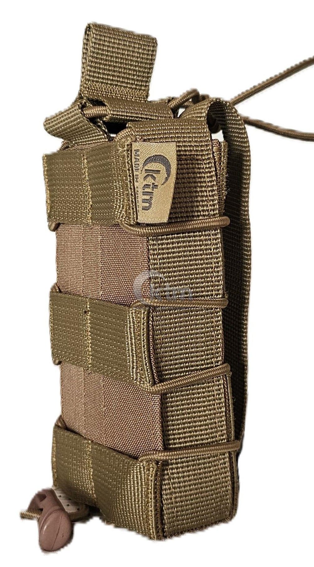 Tekli Lastikli Şarjör Cebi,  5,56 mm. Coyote